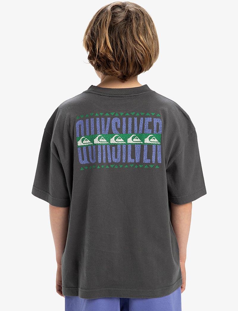 Quiksilver - GH QS WORLD FORCE SS YTH - kortærmede t-shirts - dark shadow - 3