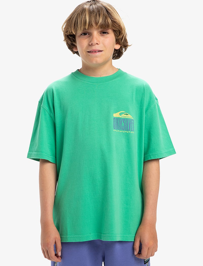 Quiksilver - GH QS WORLD FORCE SS YTH - kortärmade t-shirts - green spruce - 0