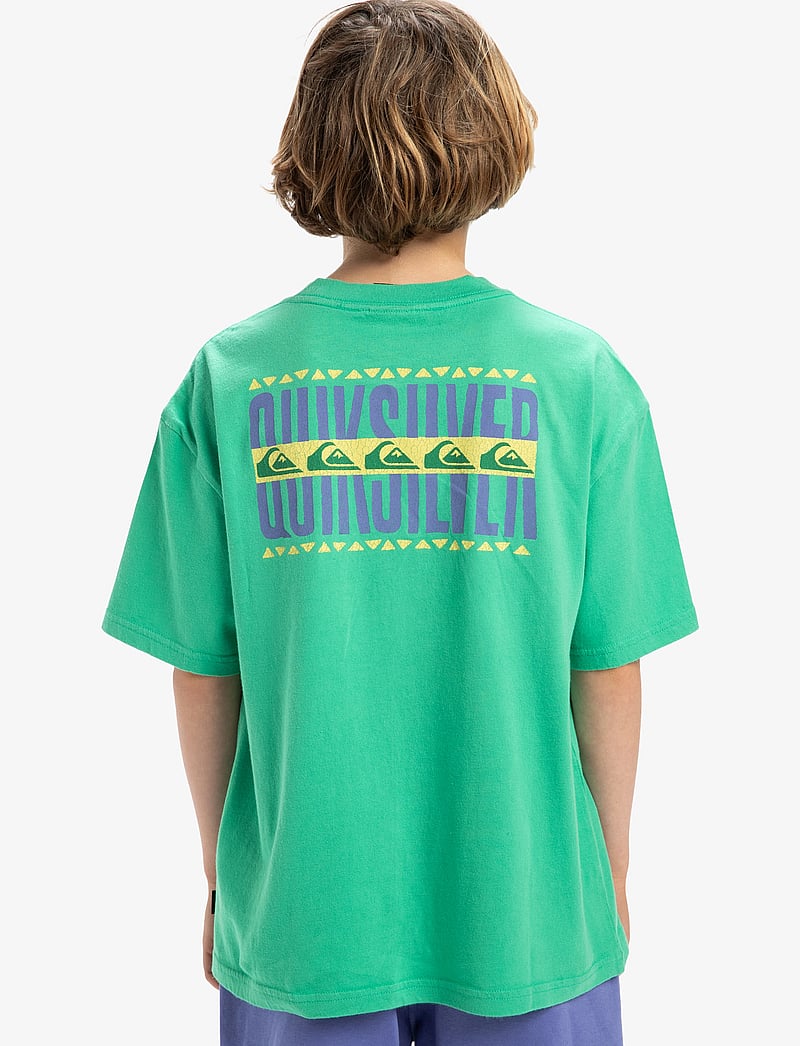 Quiksilver - GH QS WORLD FORCE SS YTH - kortärmade t-shirts - green spruce - 3