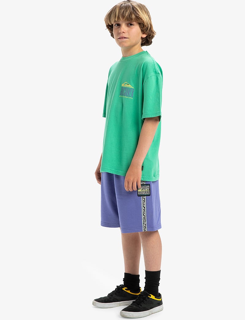 Quiksilver - GH QS WORLD FORCE SS YTH - kortärmade t-shirts - green spruce - 4