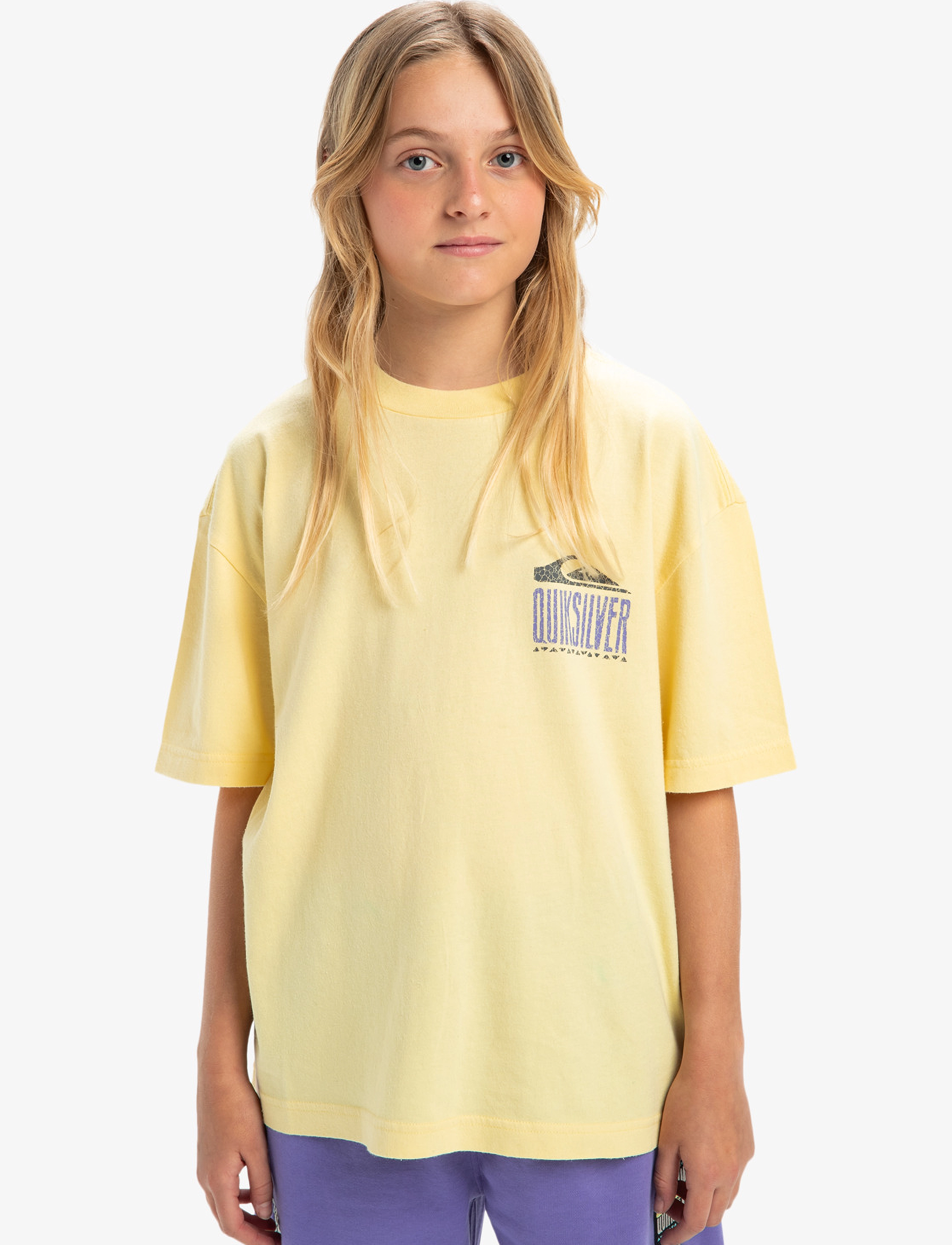 Quiksilver GH QS WORLD FORCE SS YTH - Oberteile & T-Shirts - POPCORN / yellow