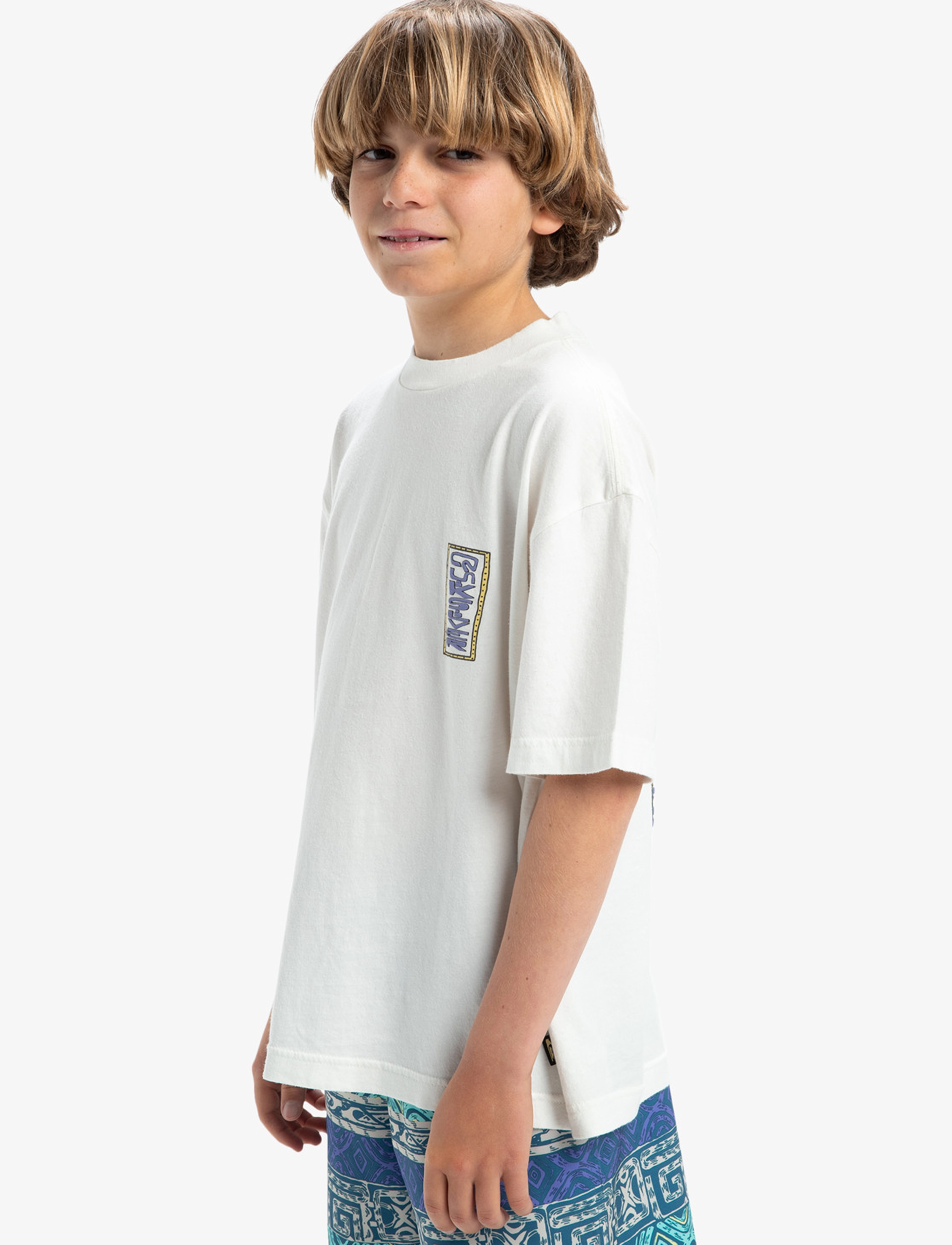 Quiksilver - GH QS SUNRISE BOWL SS YTH - kortermede t-skjorter - snow white - 5