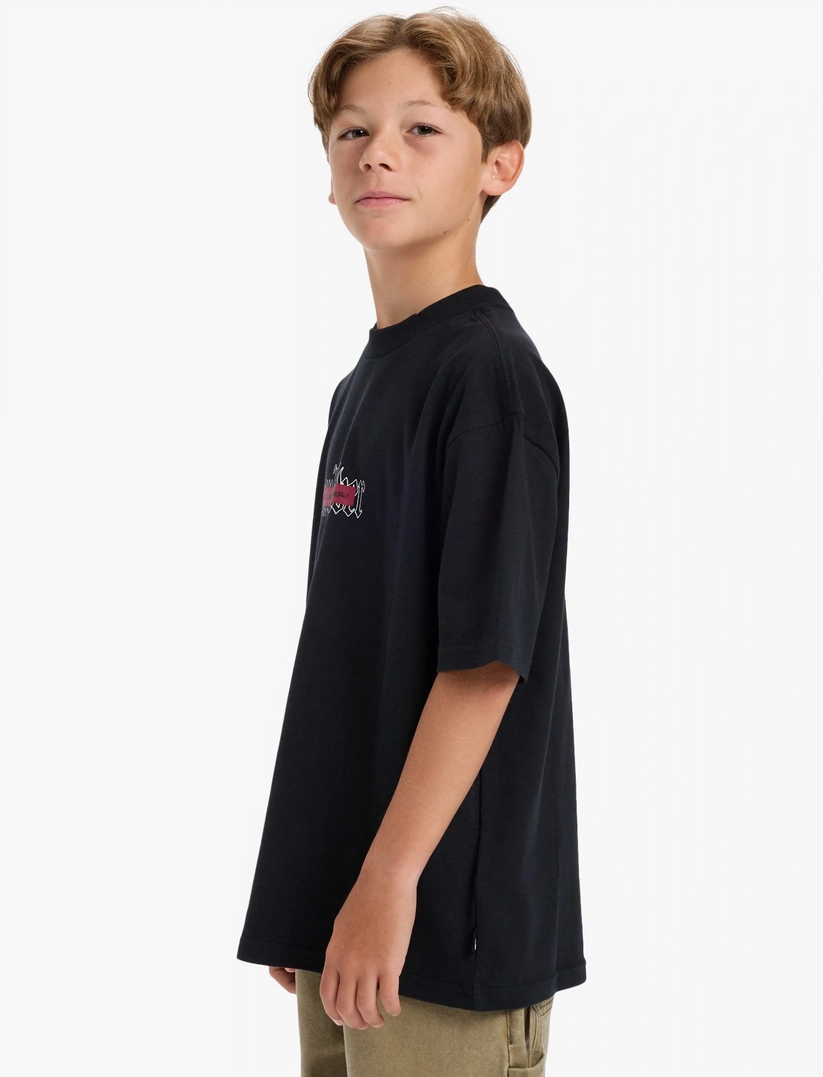 Quiksilver - MERCURY DOUBLE UP SS TEE YTH - kortærmede t-shirts - black - 5