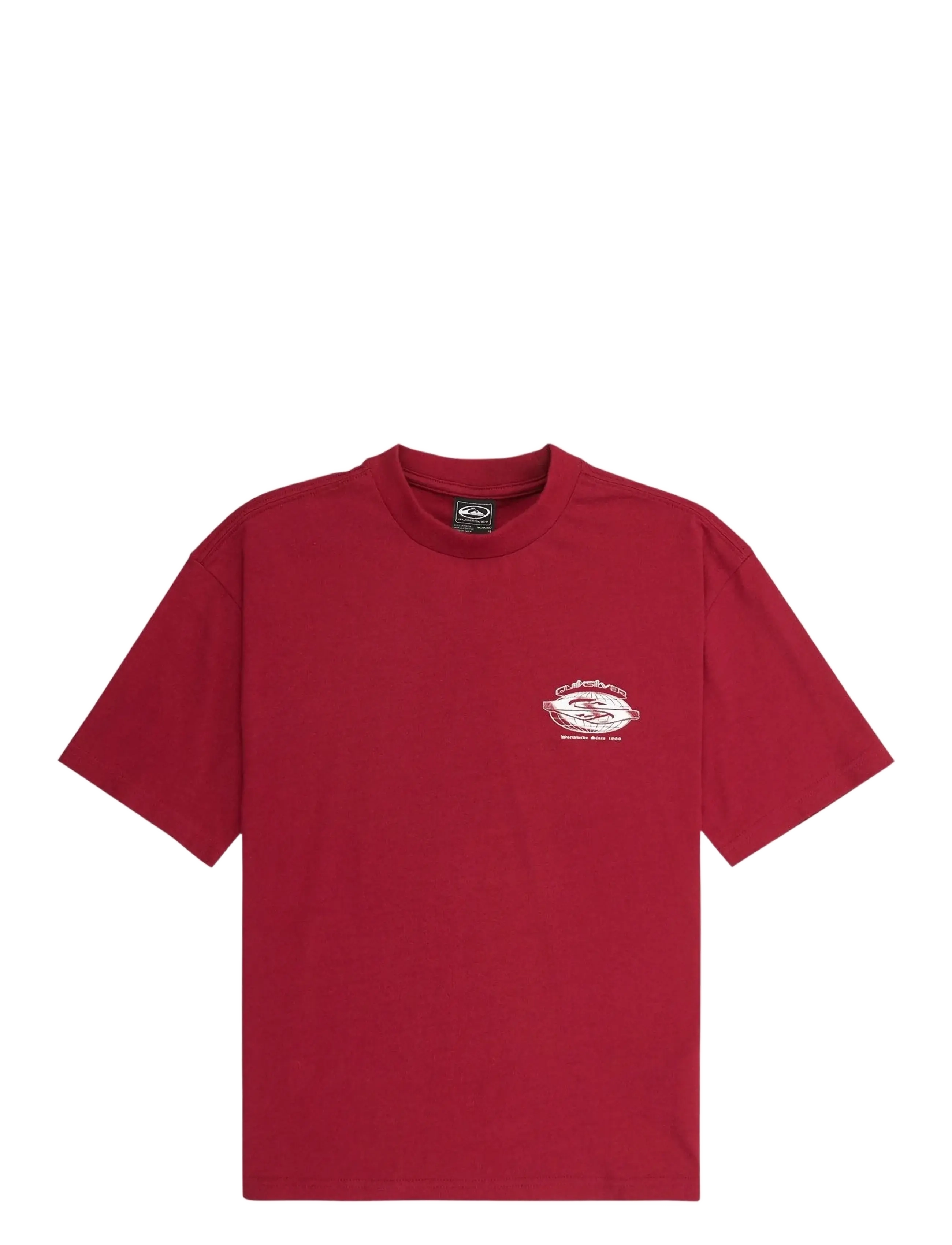 Quiksilver MERCURY WORLDWIDE SS TEE YTH - Overdele - BIKING RED / burgundy