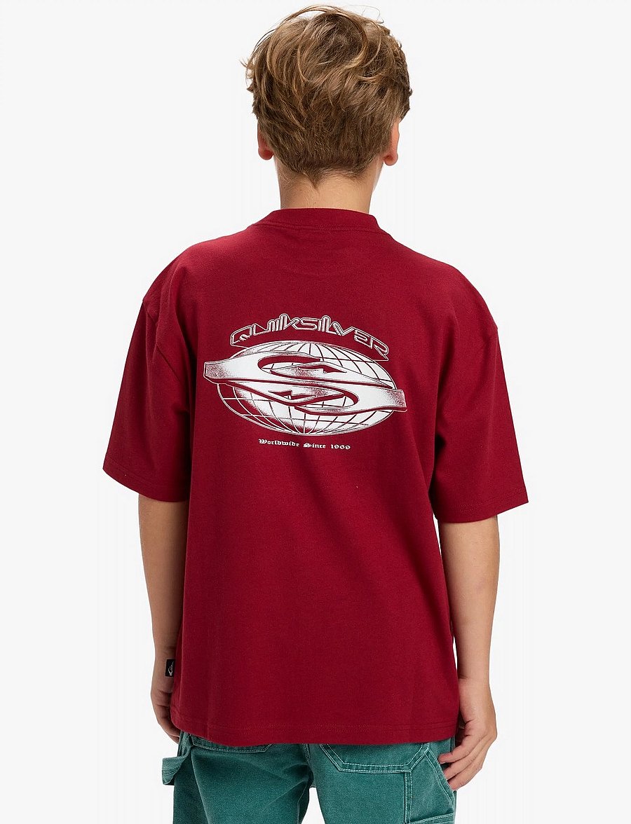 Quiksilver - MERCURY WORLDWIDE SS TEE YTH - kortärmade t-shirts - biking red - 3