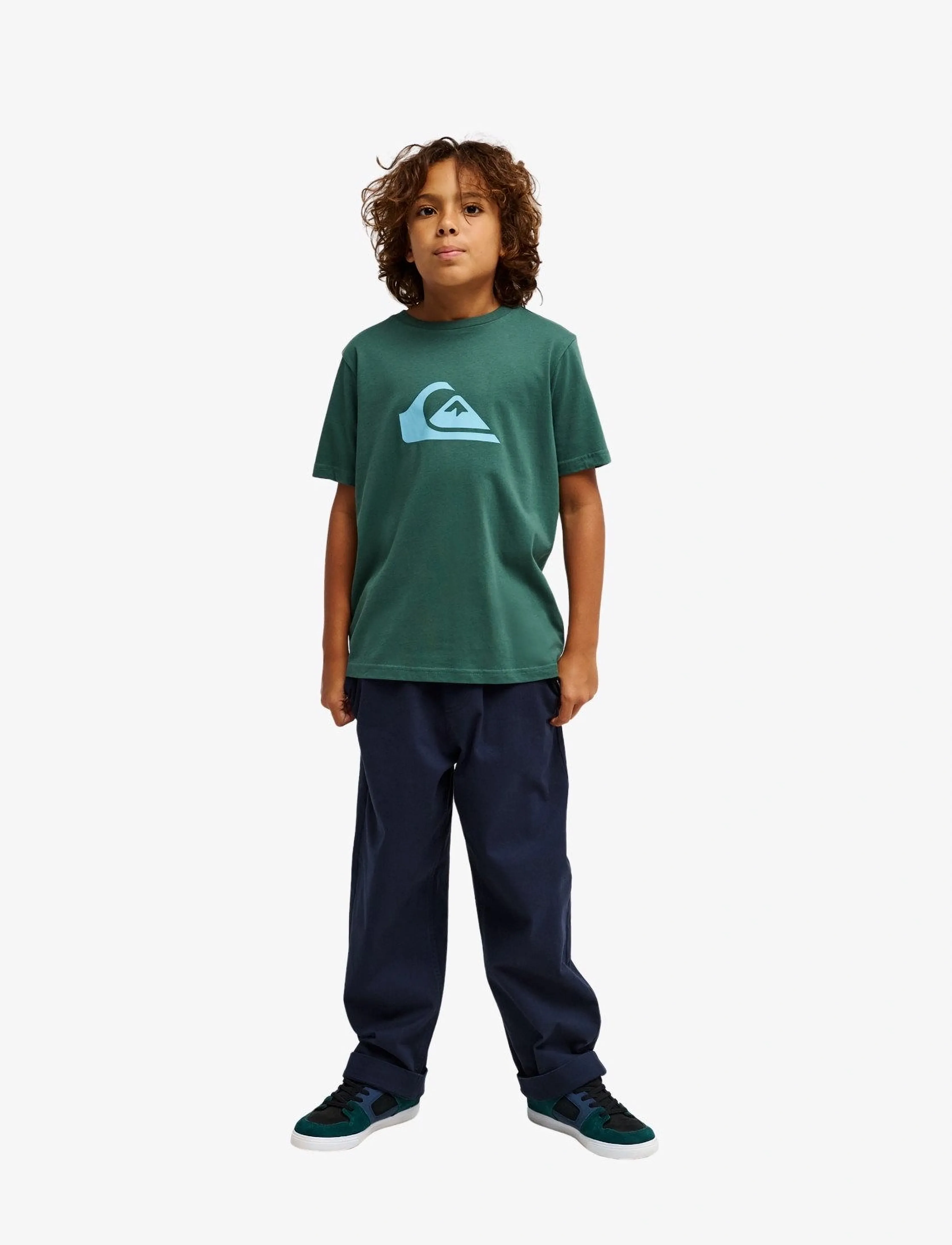 Quiksilver - EV COMP LOGO SS YOUTH - kortärmade t-shirts - forest - 4