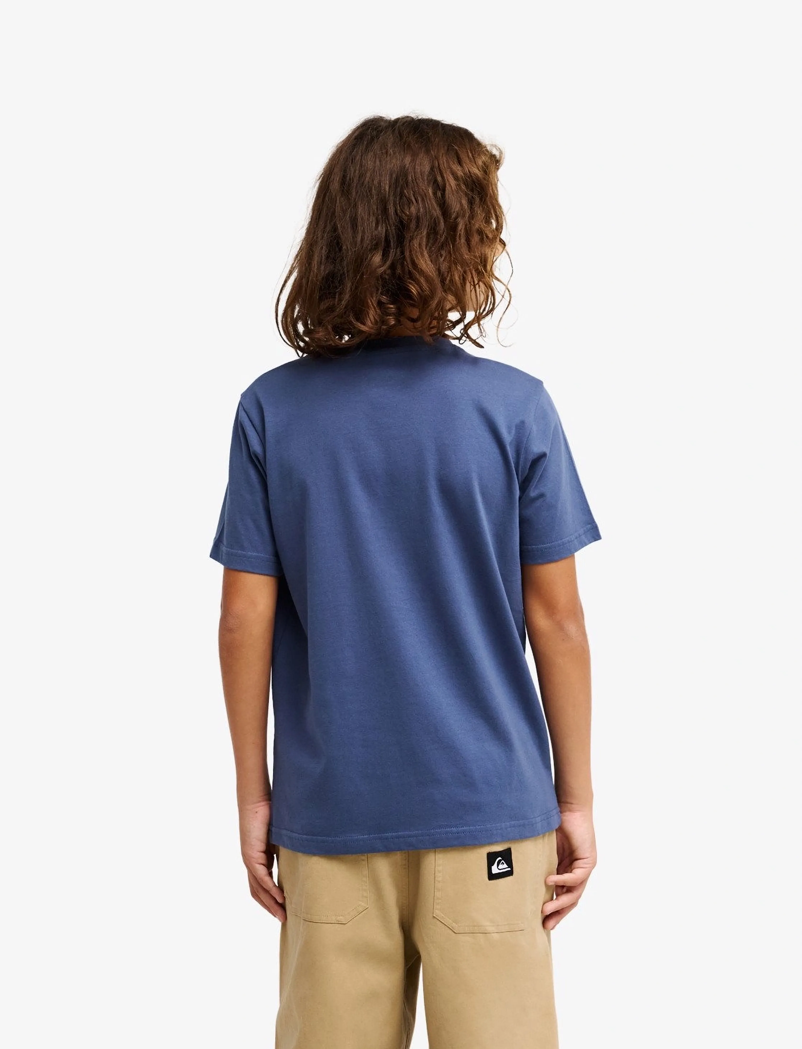 Quiksilver - EV COMP LOGO SS YOUTH - kortärmade t-shirts - vintage indigo - 3
