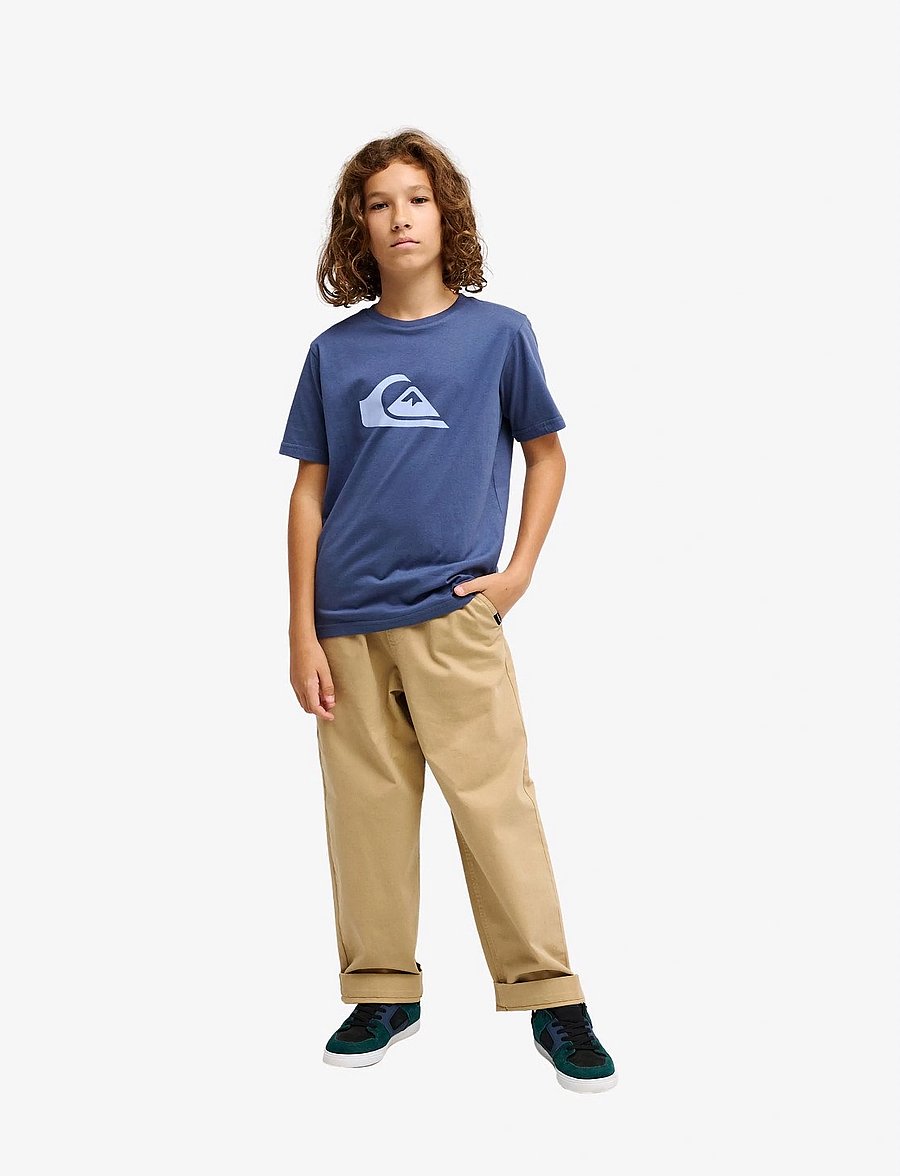 Quiksilver - EV COMP LOGO SS YOUTH - kortärmade t-shirts - vintage indigo - 4