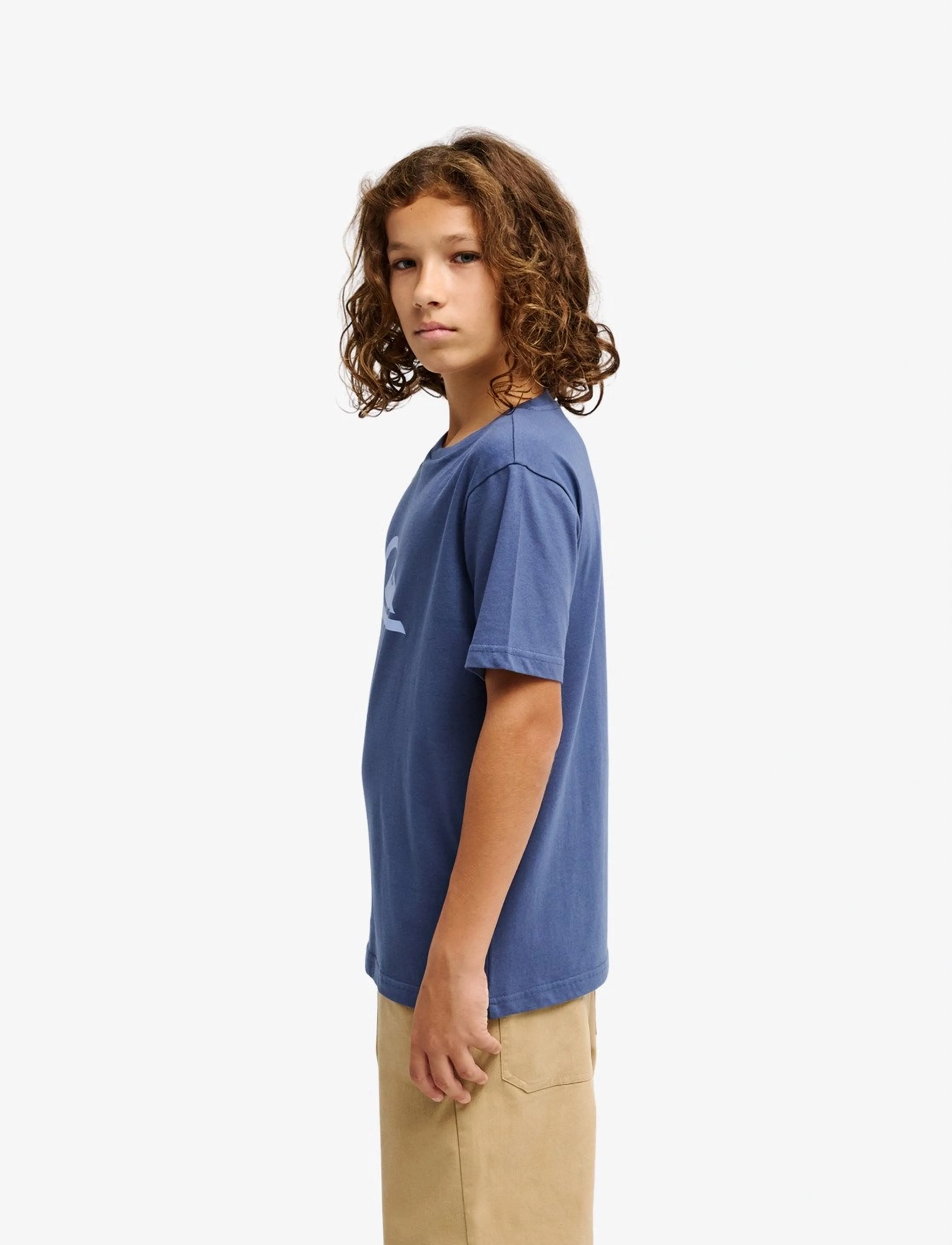 Quiksilver - EV COMP LOGO SS YOUTH - kortärmade t-shirts - vintage indigo - 5