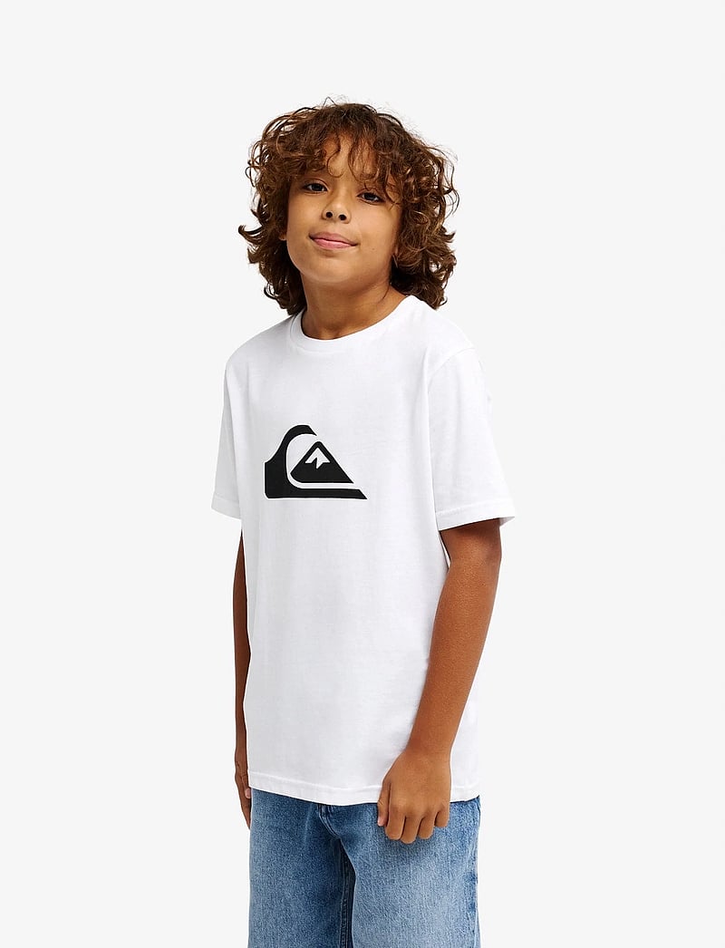 Quiksilver - EV COMP LOGO SS YOUTH - lühikeste varrukatega t-särgid - white - 4