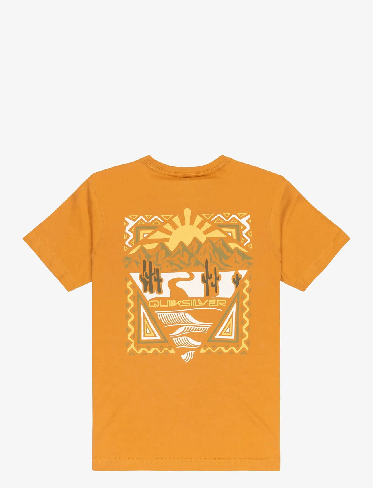 Quiksilver - EV DESERT WAVES SS YOUTH - kortærmede t-shirts - almond - 2