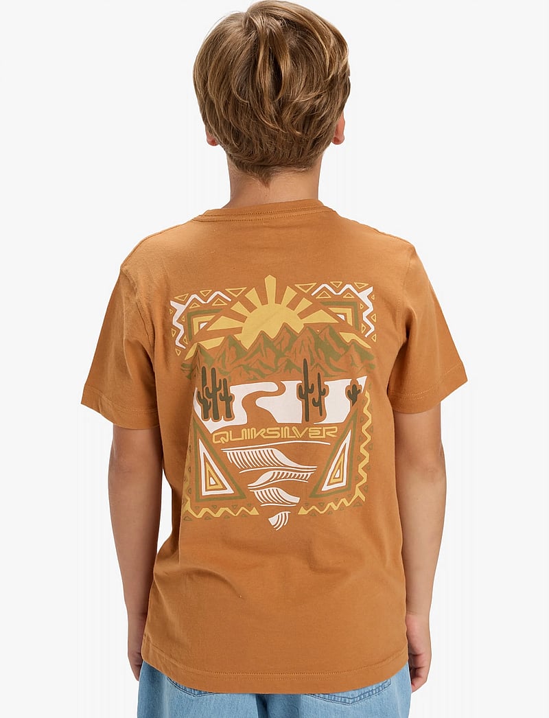 Quiksilver - EV DESERT WAVES SS YOUTH - t-shirts à manches courtes - almond - 3