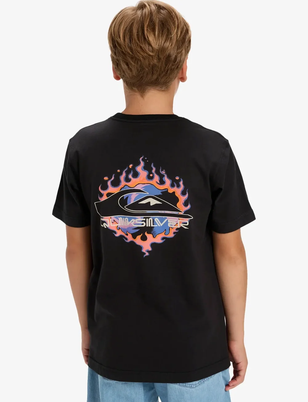 Quiksilver - EV IN FLAMES SS YOUTH - kurzärmelige - black - 3