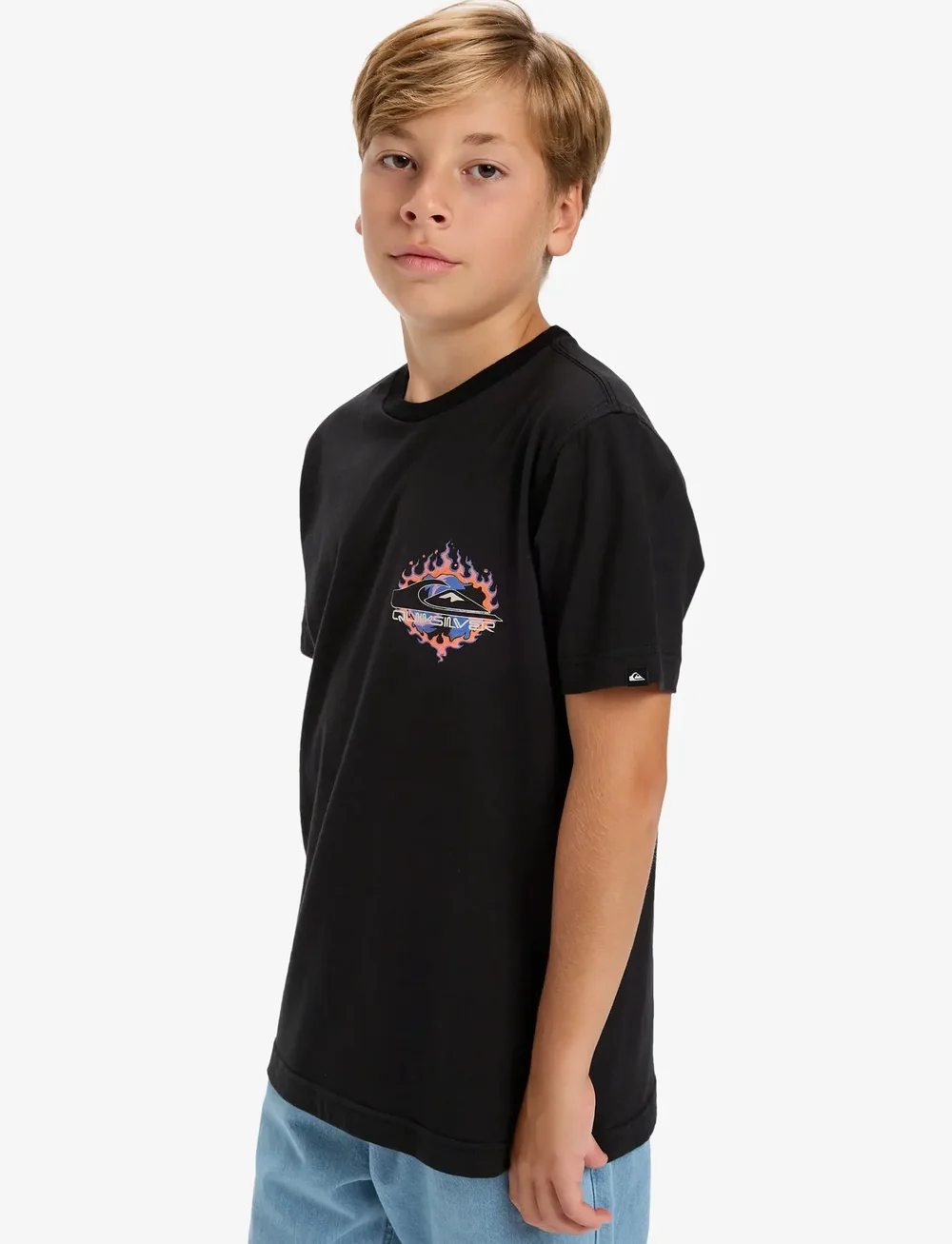 Quiksilver - EV IN FLAMES SS YOUTH - kurzärmelige - black - 5