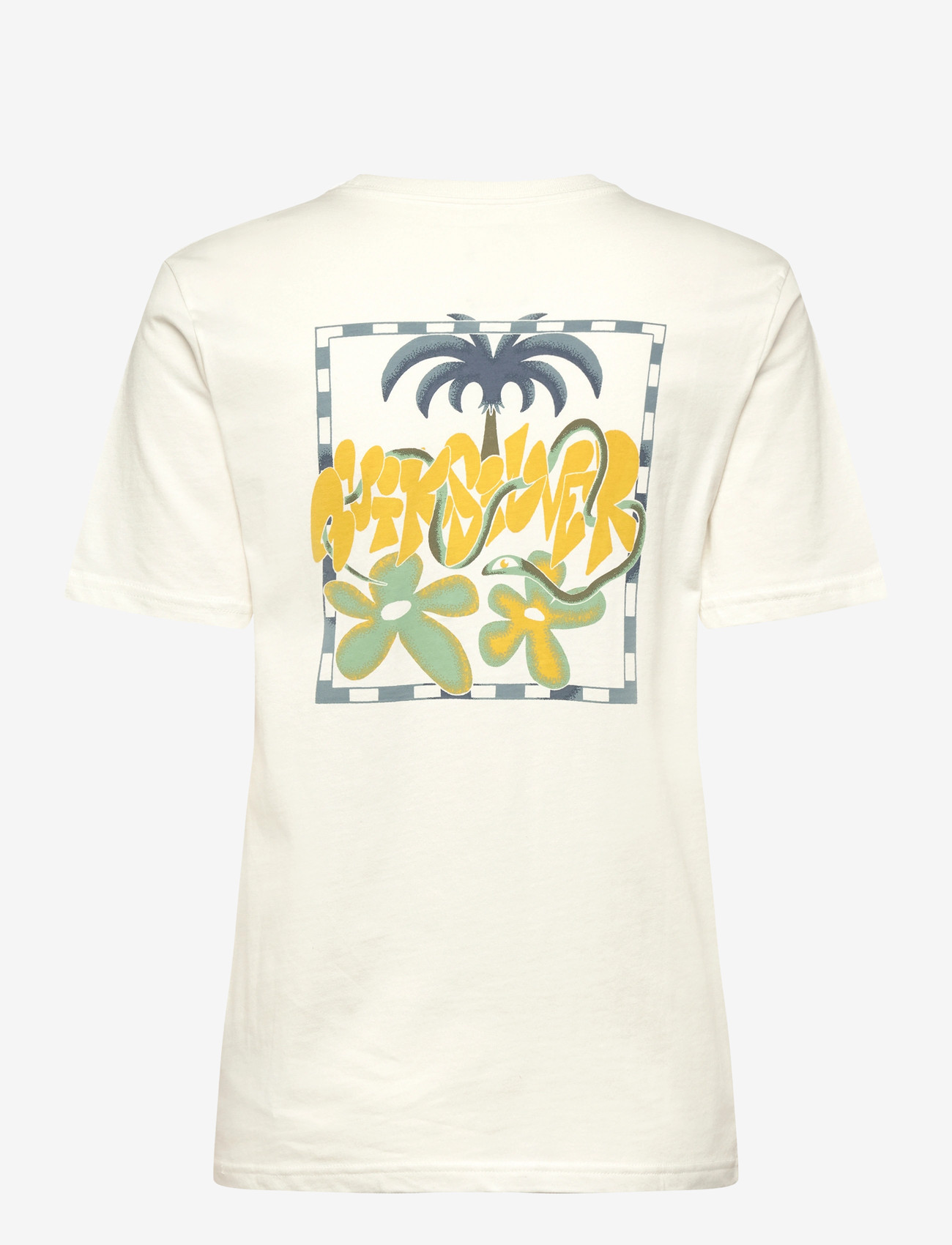 Quiksilver - EVO BLOOMSDAY SS YOUTH - kortärmade t-shirts - snow white - 1