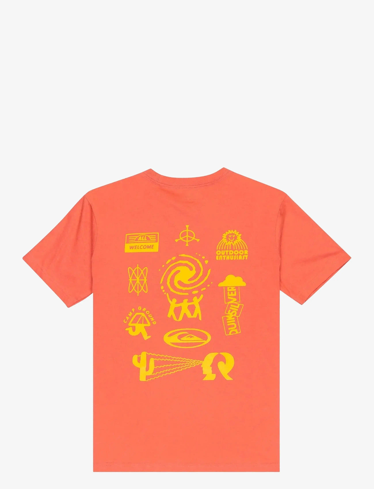 Quiksilver - HW WELCOME ALL SS YOUTH - kortærmede t-shirts - mineral red - 2