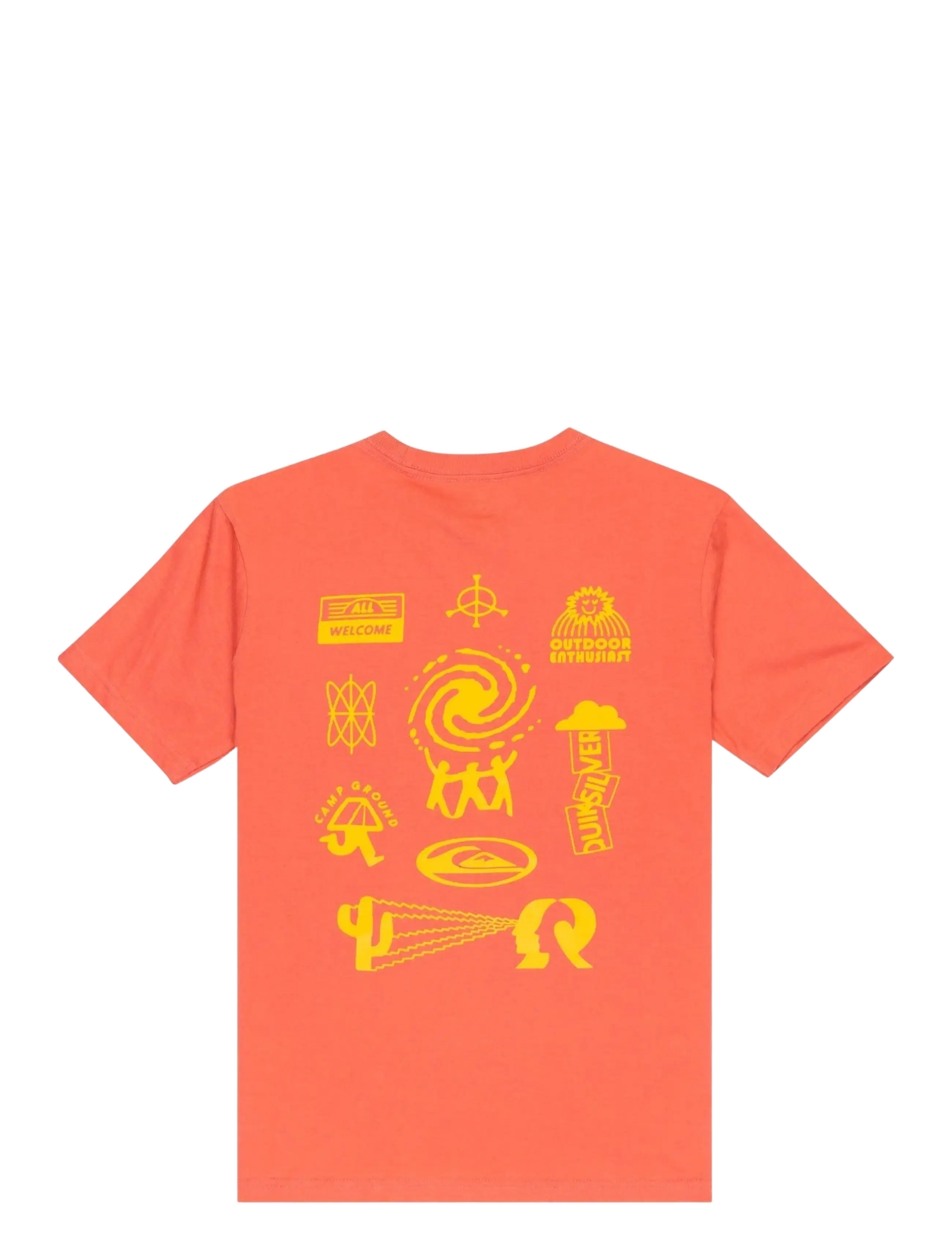 Quiksilver - HW WELCOME ALL SS YOUTH - kortærmede t-shirts - mineral red - 2