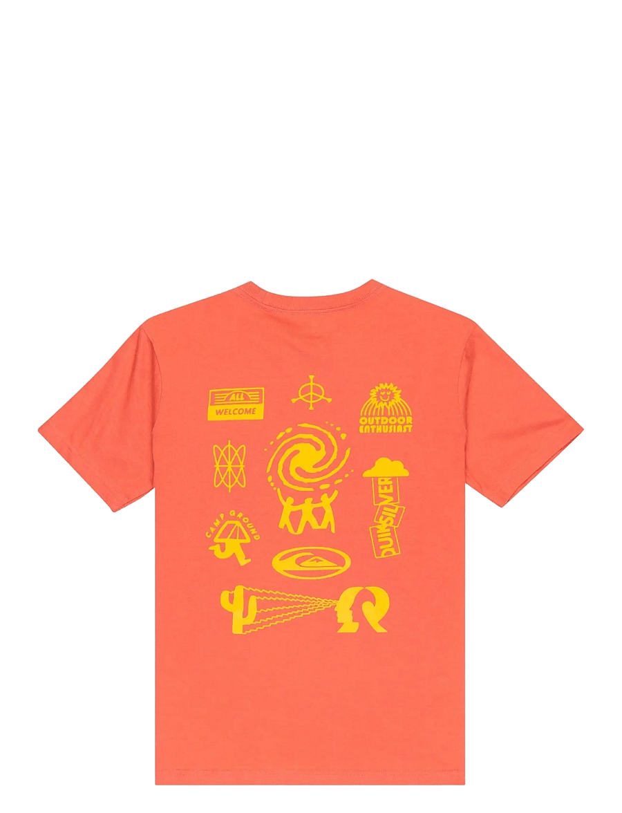 Quiksilver - HW WELCOME ALL SS YOUTH - kortärmade t-shirts - mineral red - 2