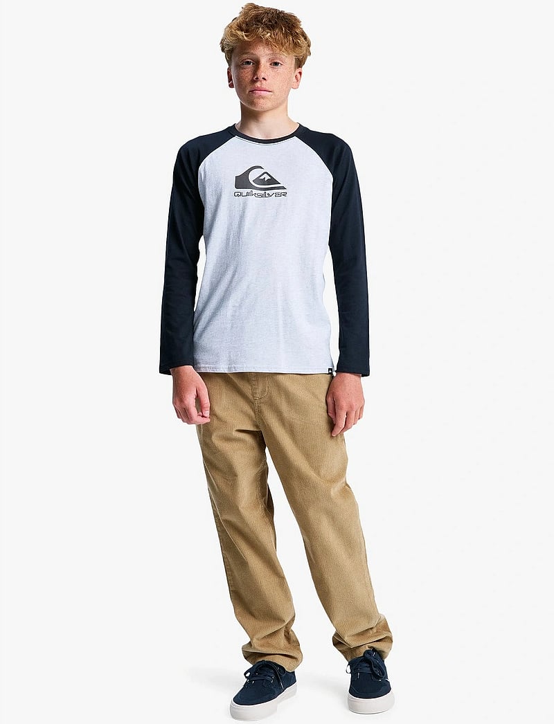 Quiksilver - EV OMNI LOGO RAGLAN LS YTH - pikkade varrukatega t-särgid - athletic heather - 4