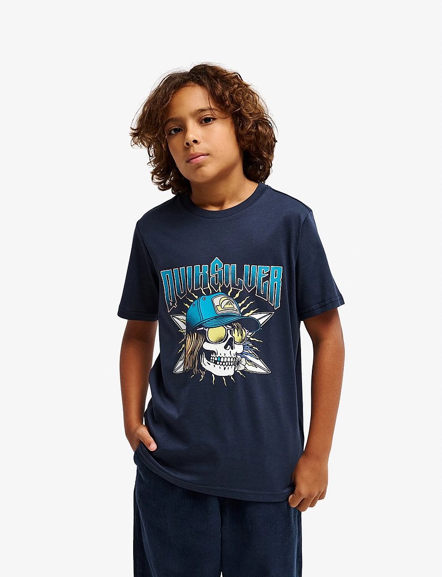 Quiksilver - SOUND ON SS - kortærmede t-shirts - dark navy - 0