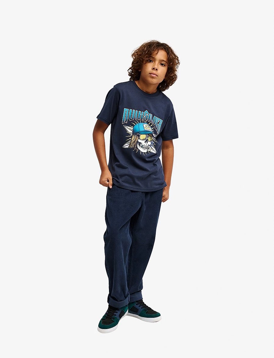 Quiksilver - SOUND ON SS - kortærmede t-shirts - dark navy - 4