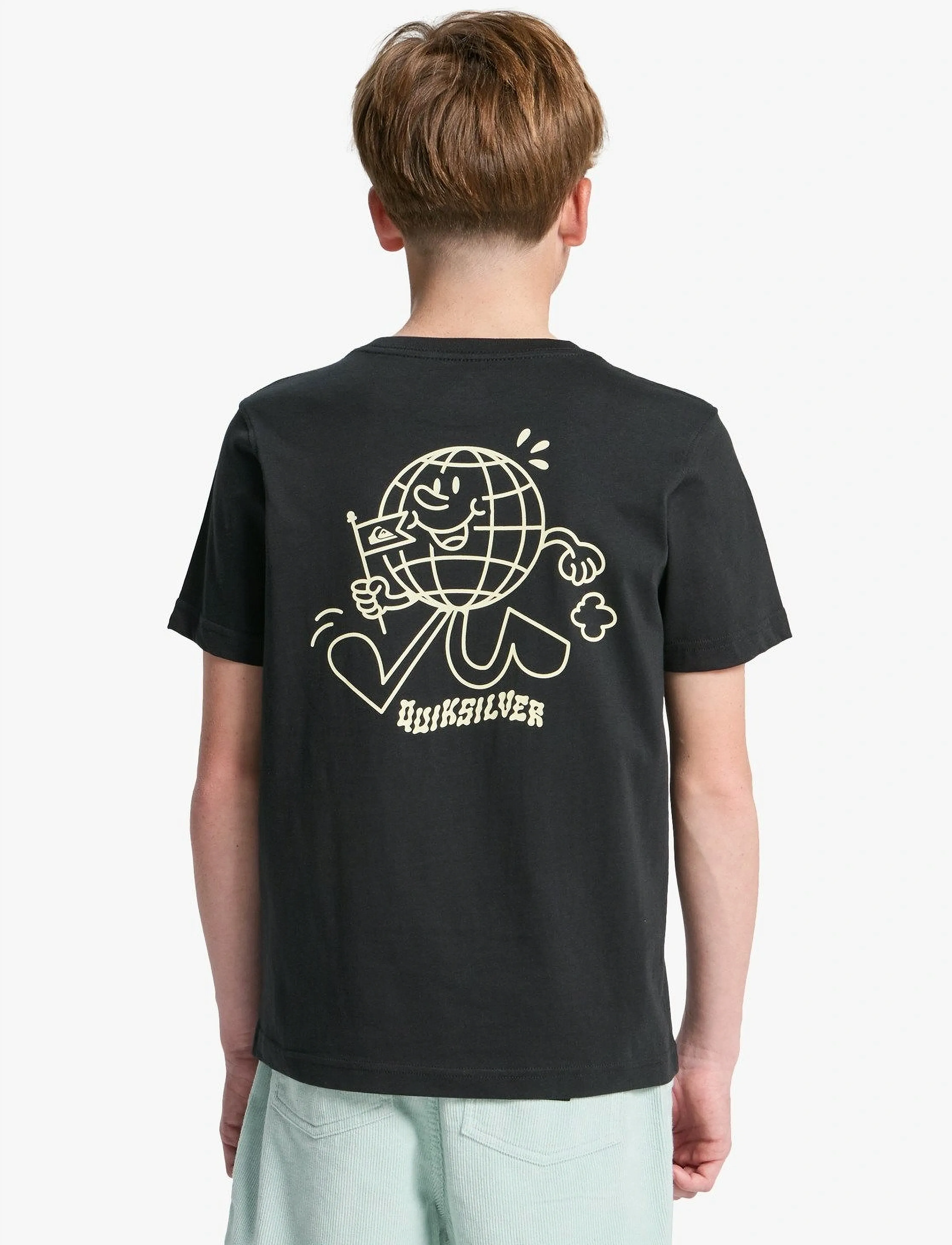 Quiksilver - COSMIC CHARACTER SS - kortärmade t-shirts - black - 3