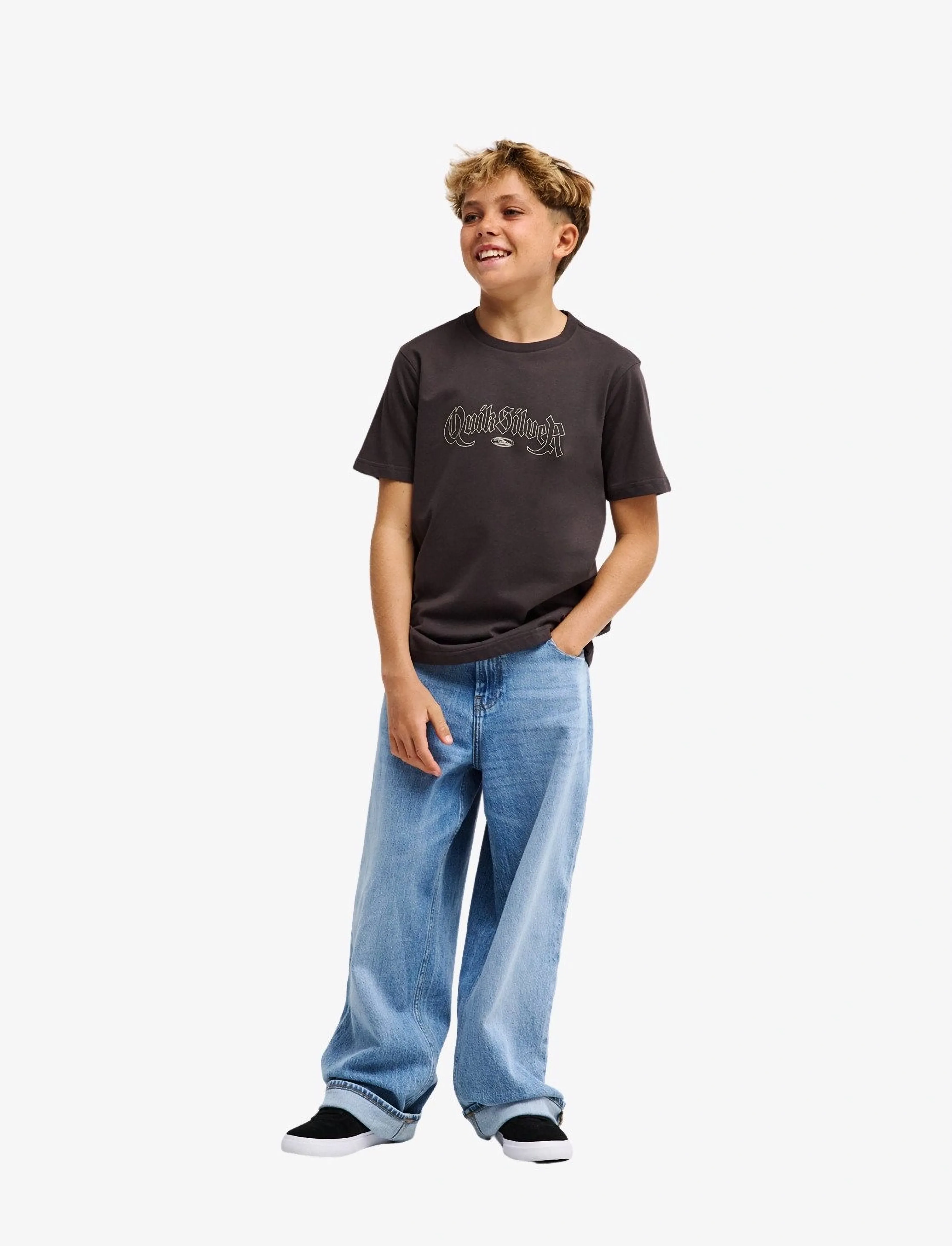 Quiksilver - DANG SS Y - kurzärmelige - tarmac - 3