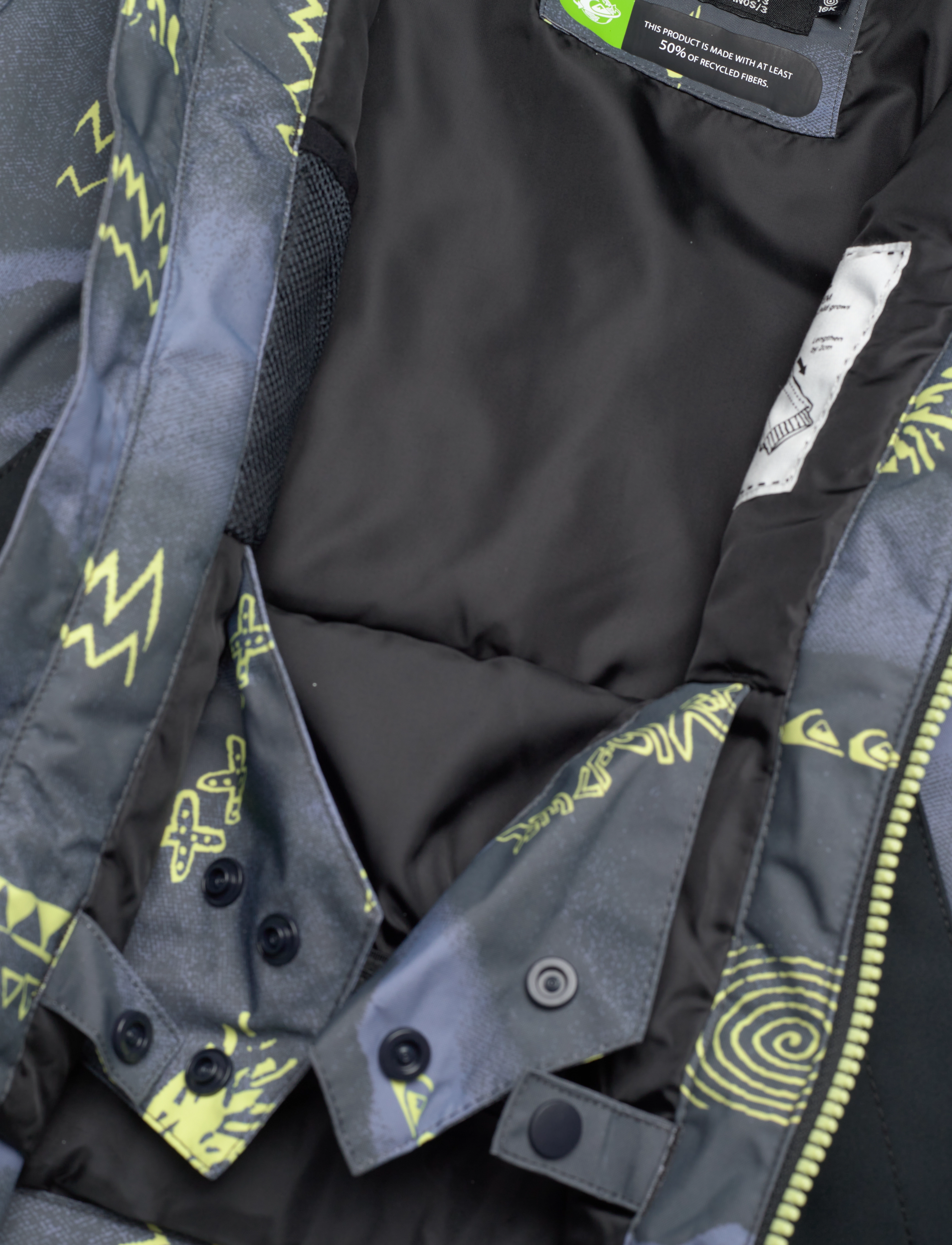 Quiksilver - LITTLE MISSION KIDS JK - skijakker - shadow checks flint stone - 5
