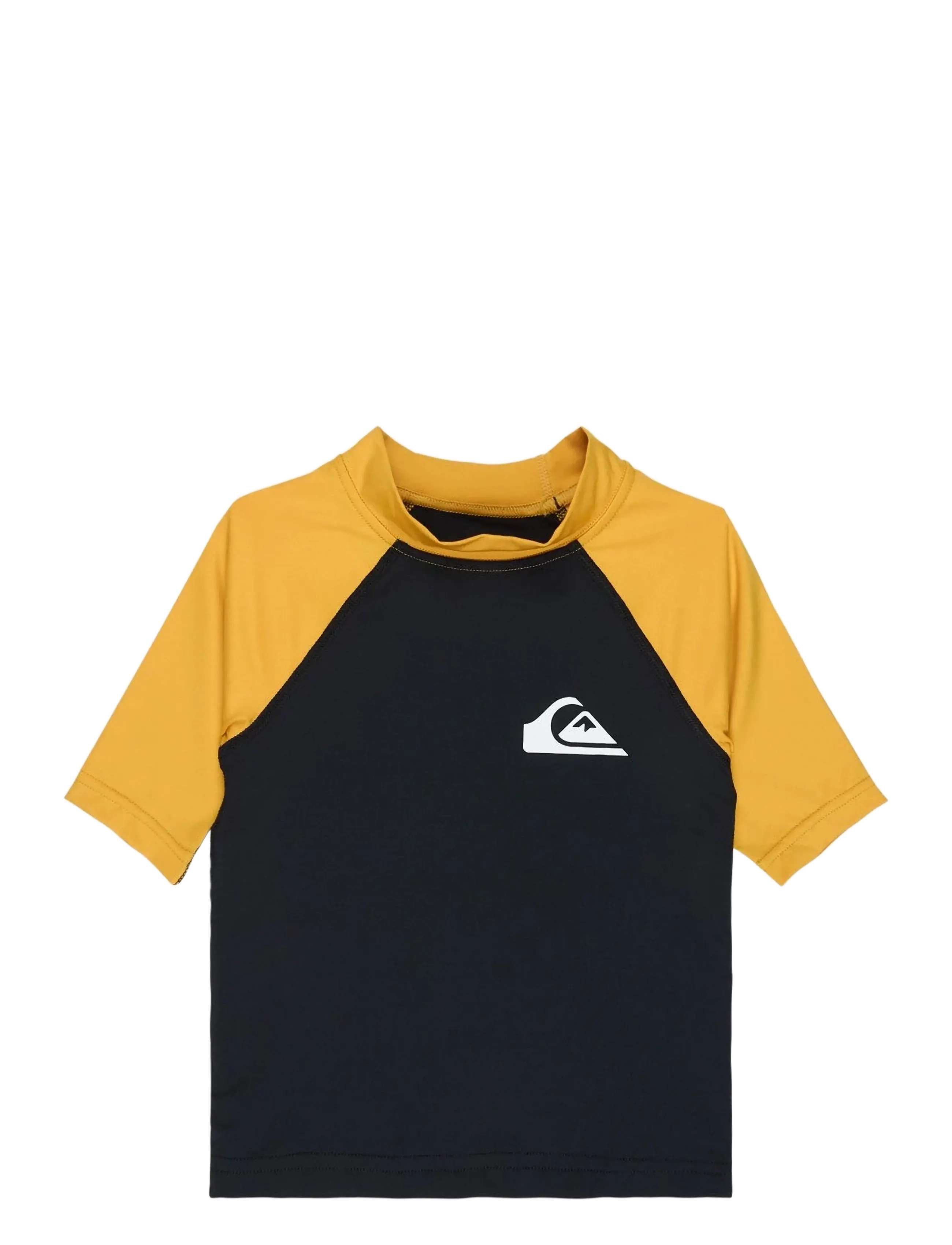 Quiksilver EVERYDAY UPF50 SS BOY - Clothing - BLACK/MINERAL YELLOW / black