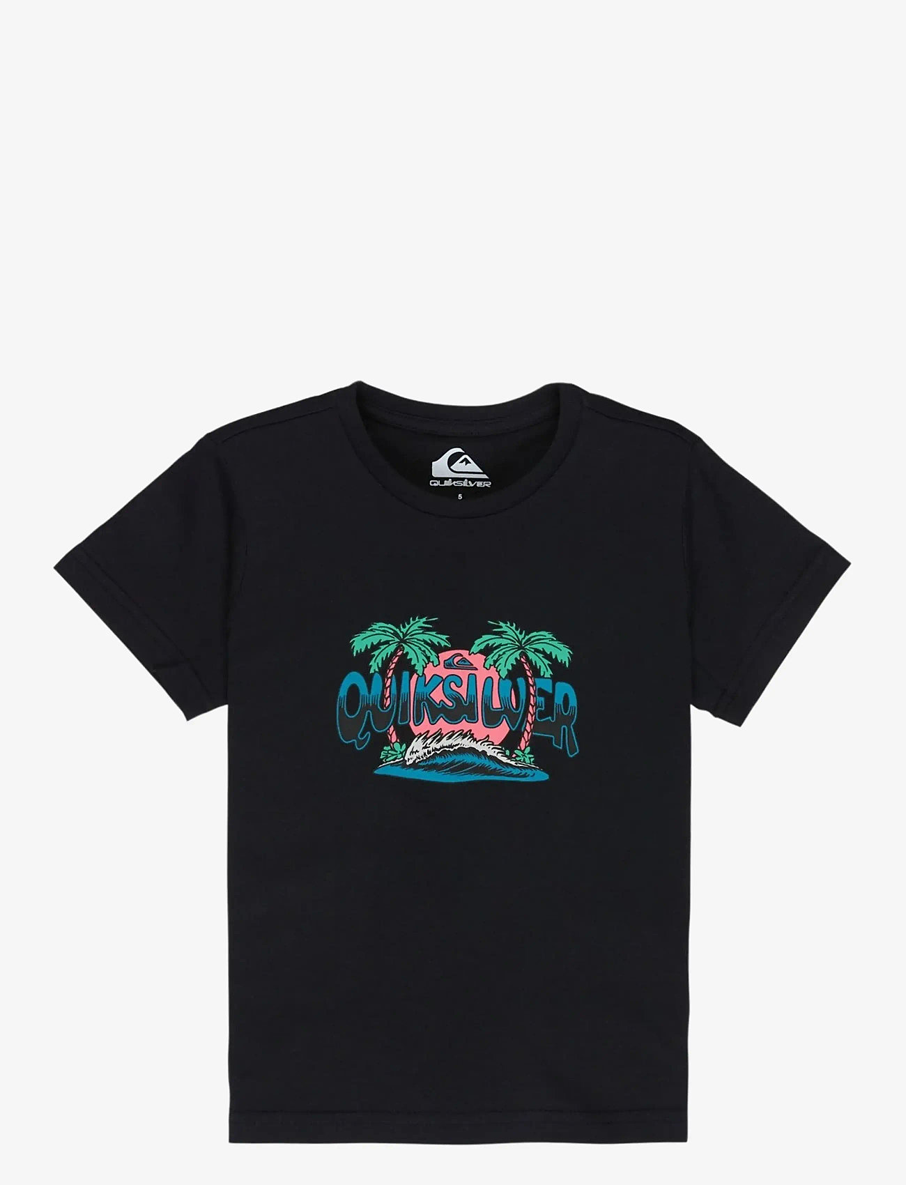 Quiksilver - EV PALM HORIZON SS BOY - short-sleeved t-shirts - black - 0