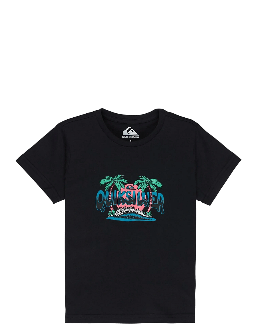 Quiksilver - EV PALM HORIZON SS BOY - kortärmade t-shirts - black - 0