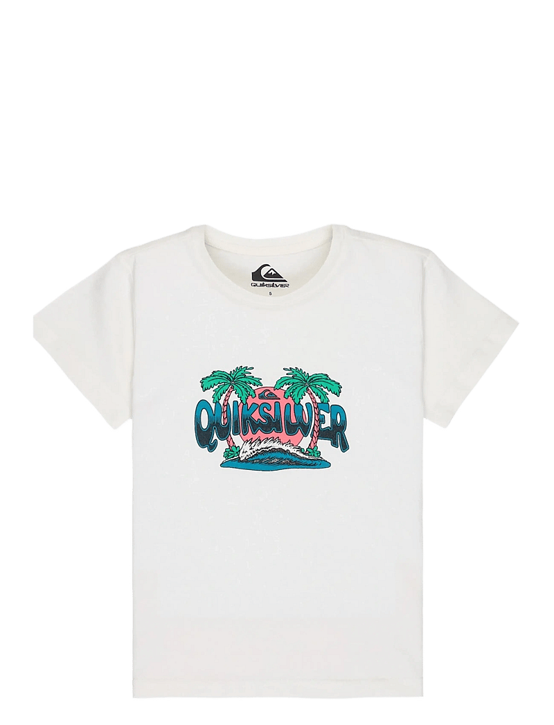 Quiksilver - EV PALM HORIZON SS BOY - kortærmede t-shirts - snow white - 0