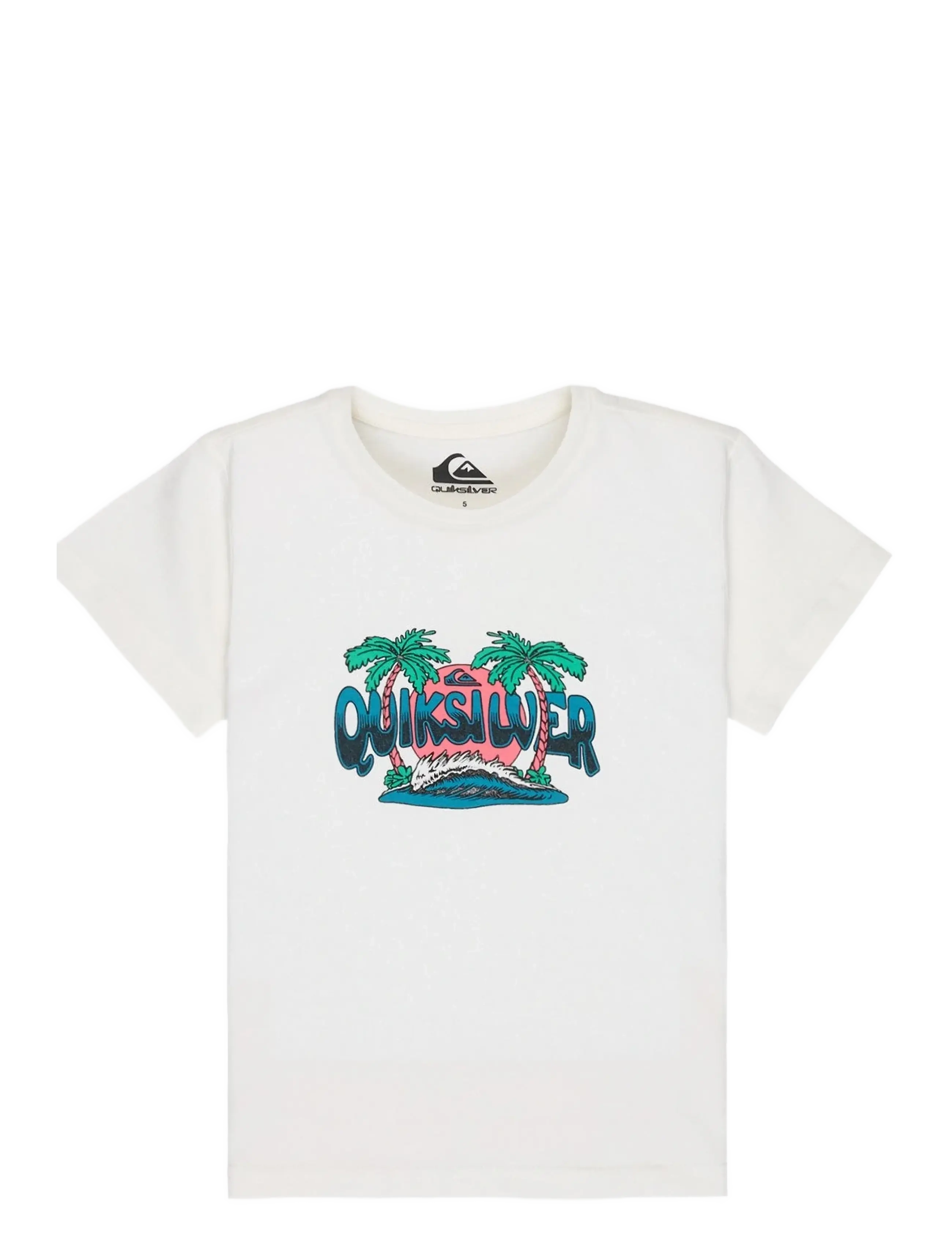 Quiksilver EV PALM HORIZON SS BOY - Kleidung - SNOW WHITE / white