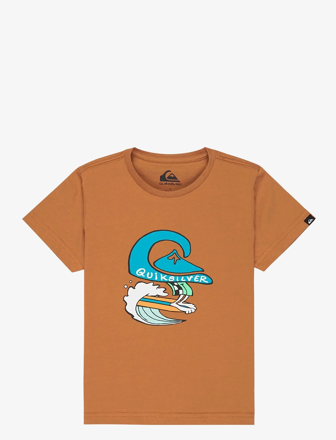 Quiksilver - EV HUMAN WAVE SS BOY - kortærmede t-shirts - tobacco brown - 0