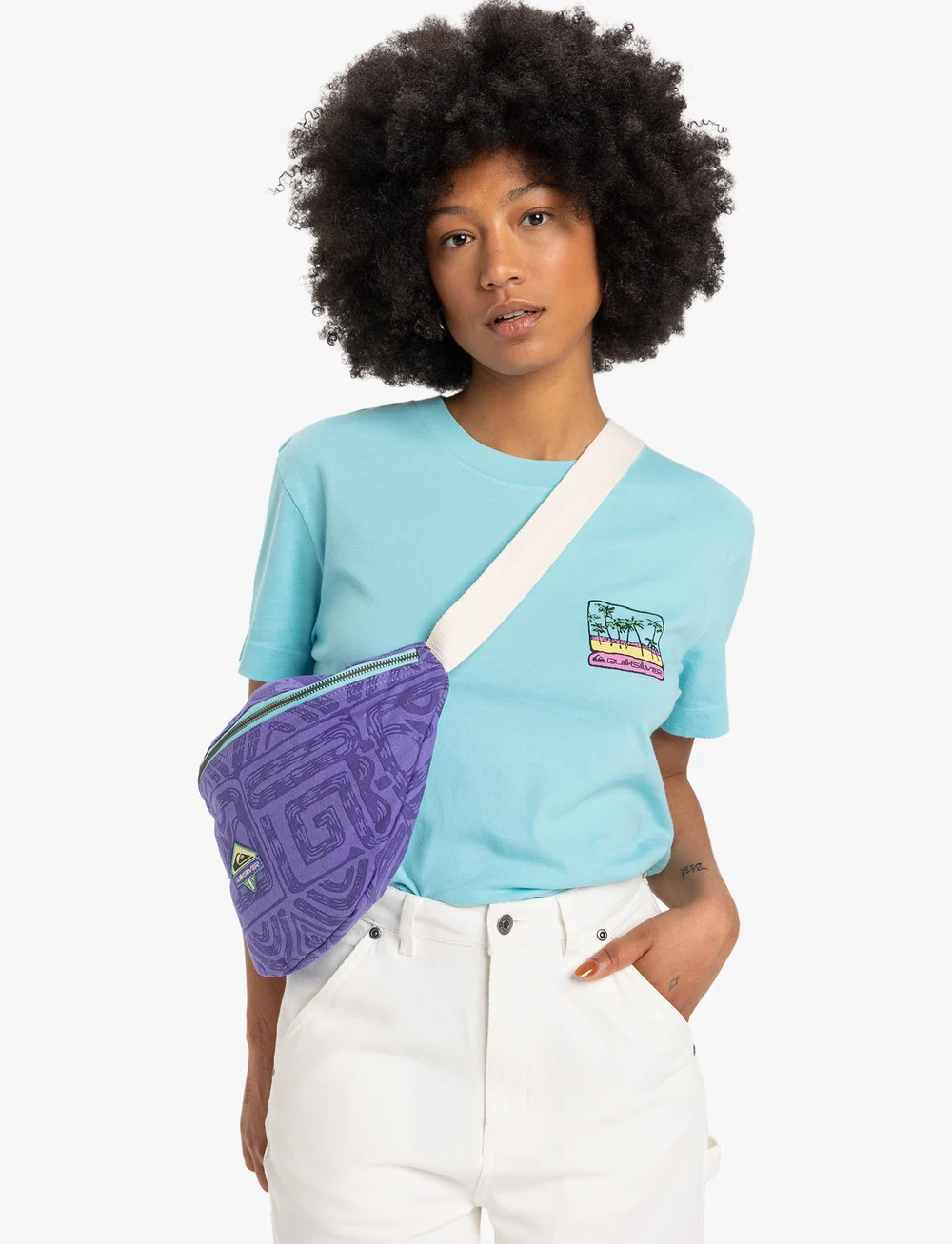 Quiksilver - GLOBAL HEAT BUMBAG - handtaschen & bauchtaschen - dusted peri global heat 64x64 - 0