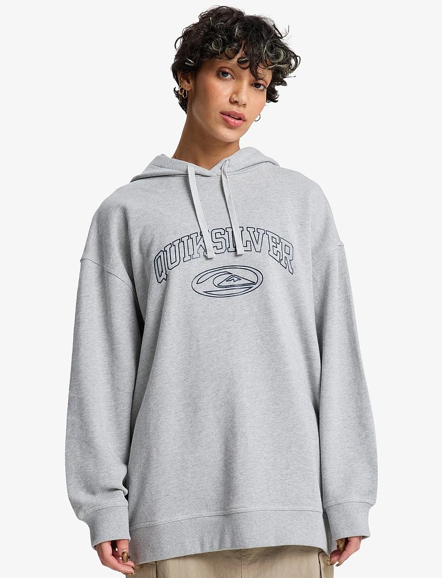 Quiksilver - TARIJA HOODIE WORKWEAR - overdele - light grey heather - 0