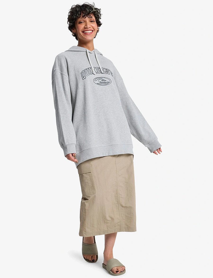 Quiksilver - TARIJA HOODIE WORKWEAR - overdele - light grey heather - 4