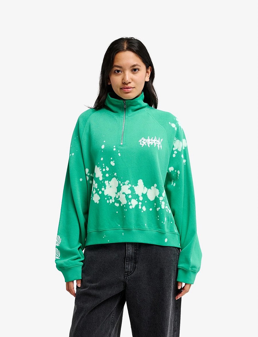 Quiksilver - CORONET PEAK FLEECE - dressipluusid ja pusad - deep green - 0