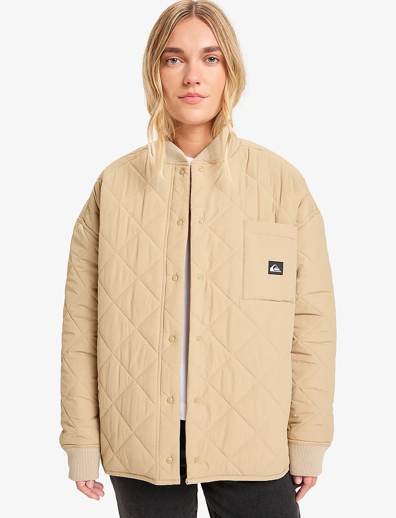 Quiksilver - SHINING QUILTED JACKET - dunjackor - cornstalk - 0