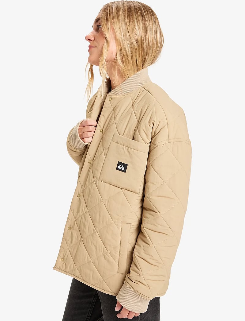 Quiksilver - SHINING QUILTED JACKET - dunjackor - cornstalk - 5