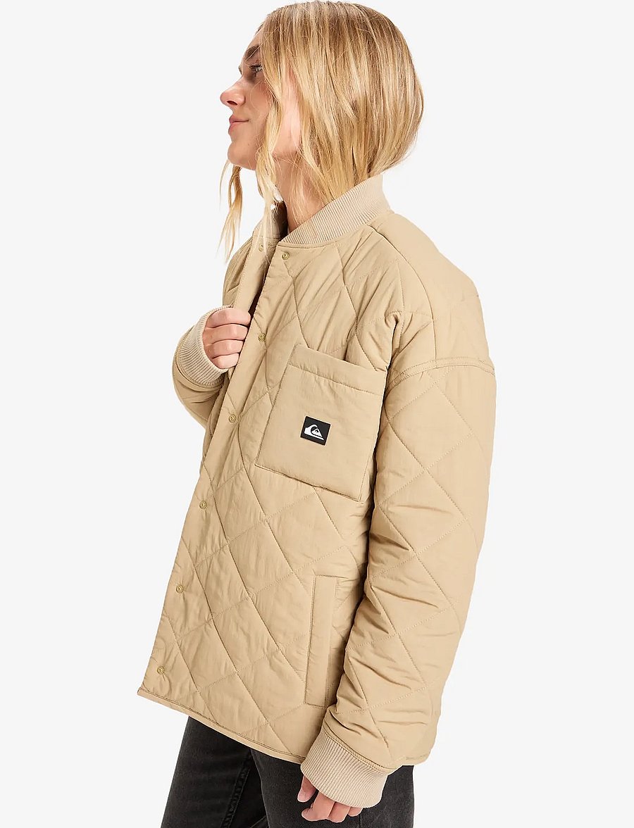 Quiksilver - SHINING QUILTED JACKET - winterjacken - cornstalk - 5