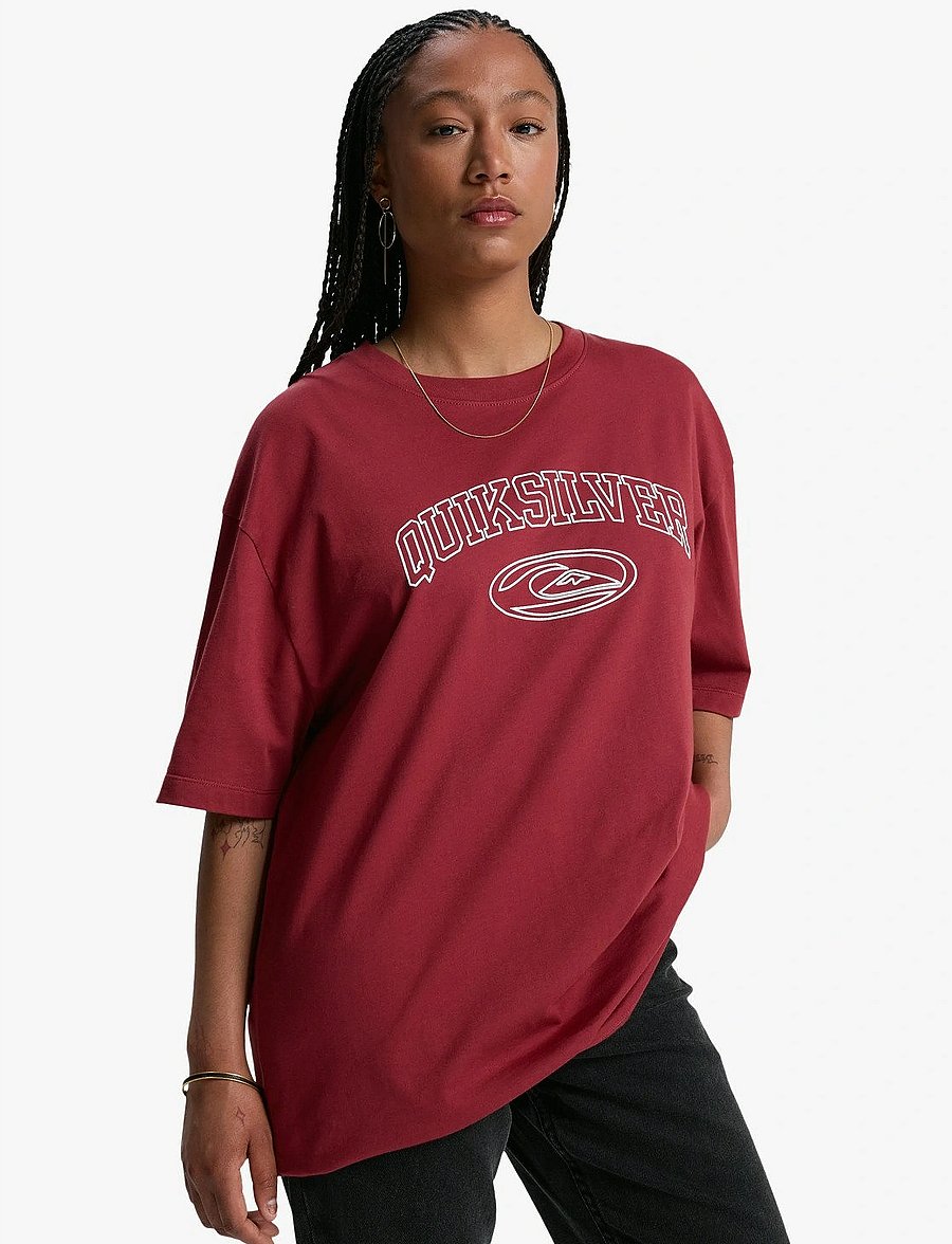 Quiksilver - BOYFRIEND SS - alussärgid ja t-särgid - burnt russet - 5