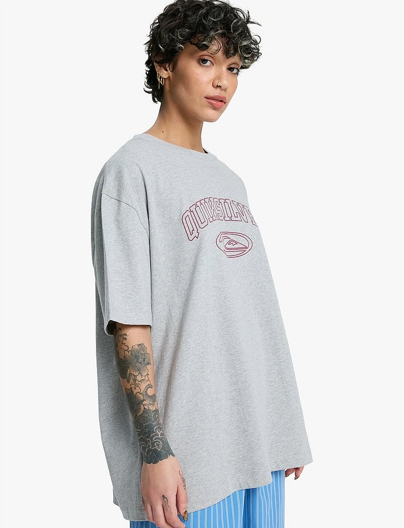 Quiksilver - BOYFRIEND SS - t-shirts - light grey heather - 5