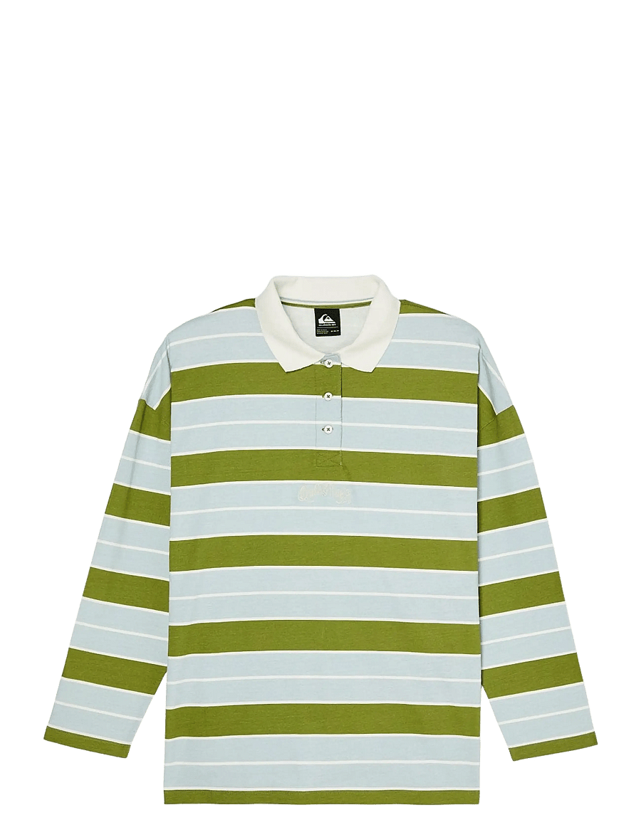 Quiksilver - HUTTON POLO - oberteile & t-shirts - calliste green polo stripes - 1