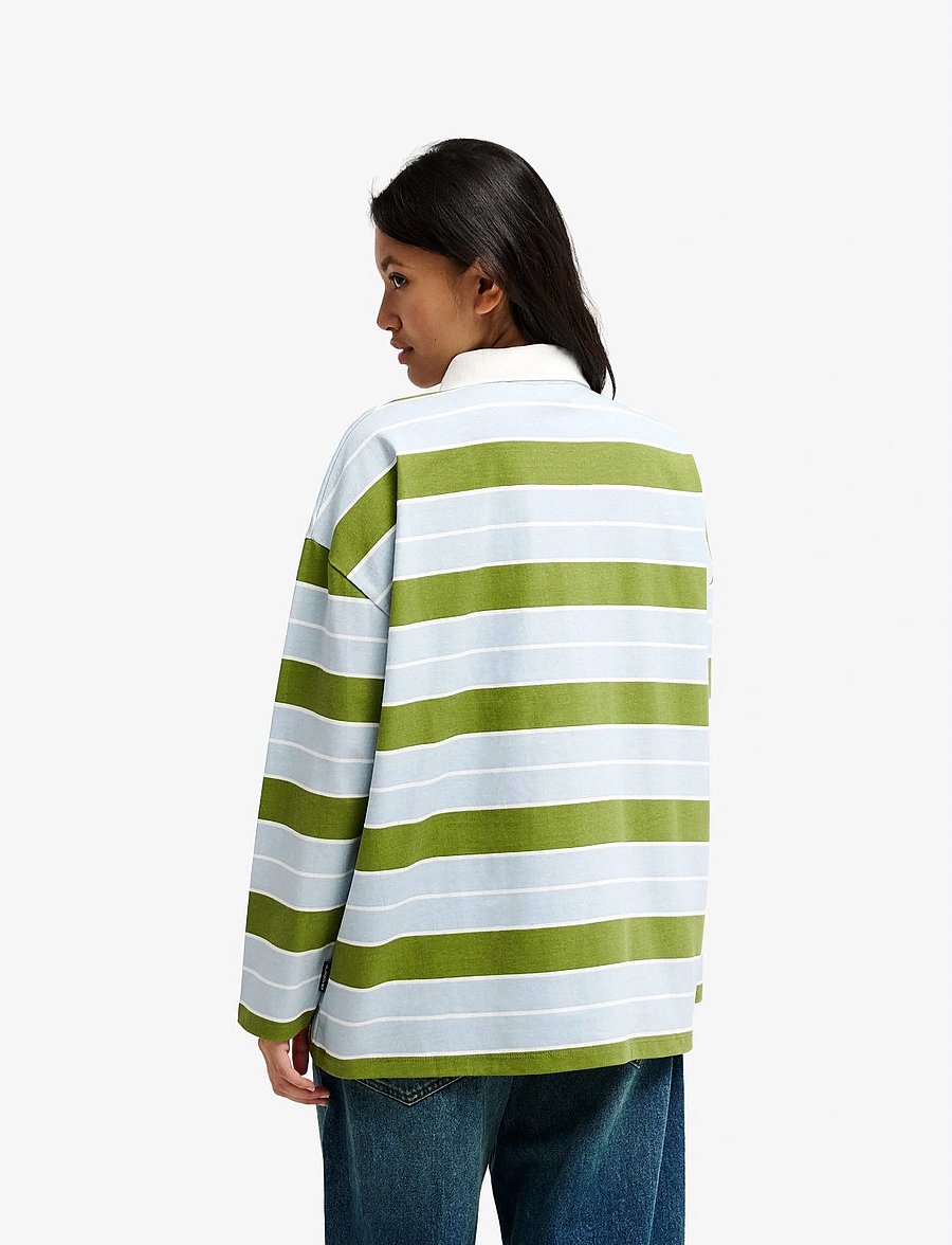 Quiksilver - HUTTON POLO - oberteile & t-shirts - calliste green polo stripes - 3