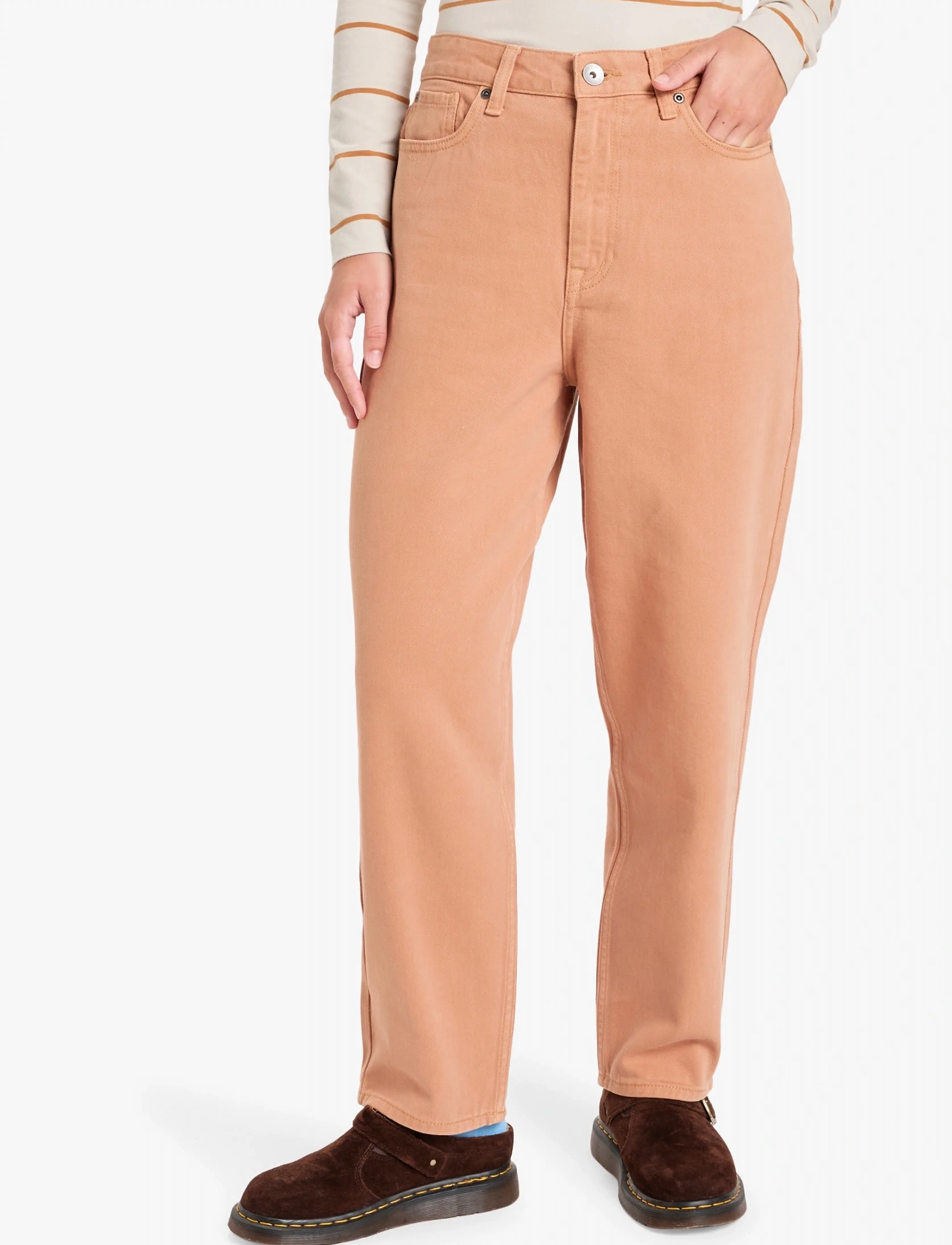Quiksilver Baggy Carrot Color, Kvinder, Baggy Gulerodsbukser, Orange, Str: 27