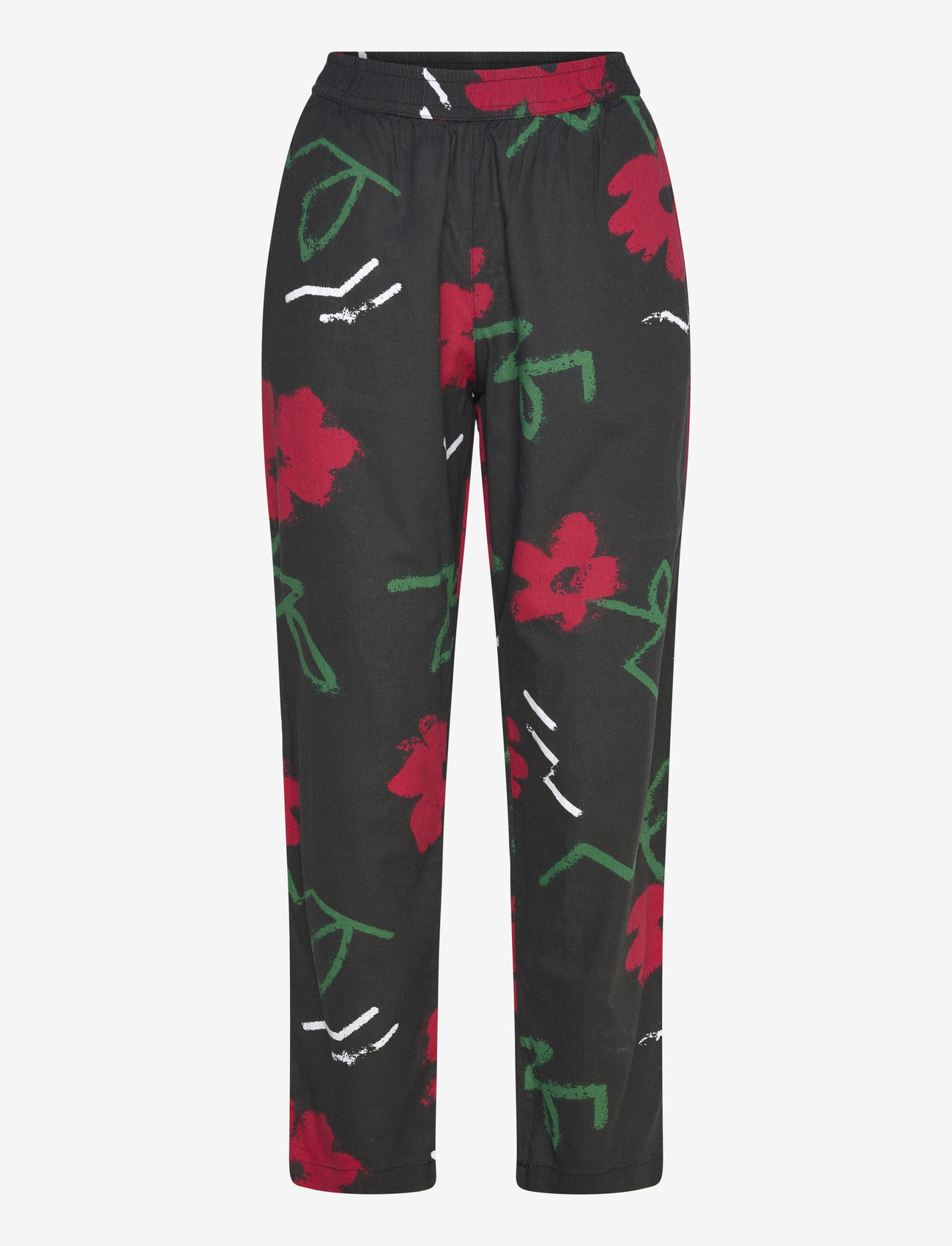 Quiksilver - LOMAS WOVEN PANT HEMP - casual - black street floral 64 - 1