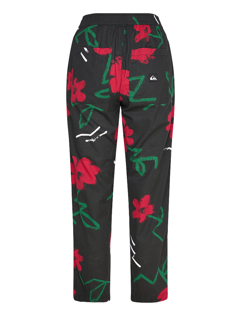 Quiksilver - LOMAS WOVEN PANT HEMP - casual - black street floral 64 - 2