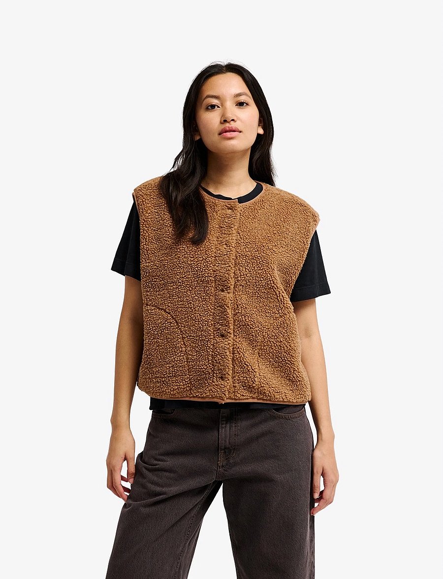 Quiksilver - CROPPED VEST - rawhide - 0