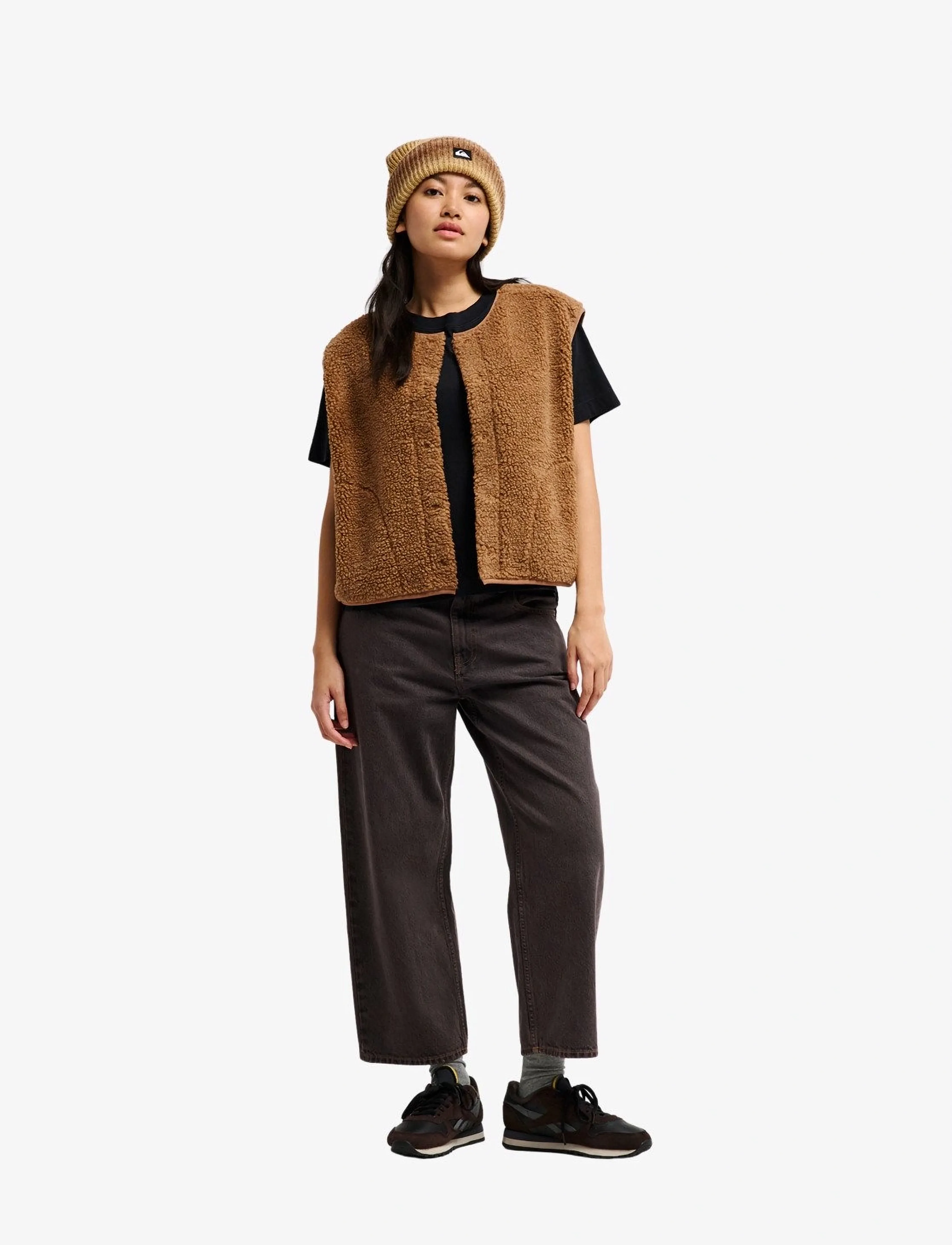 Quiksilver - CROPPED VEST - rawhide - 3